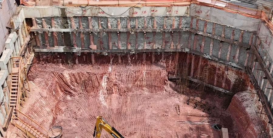 Execução de Tirantes para Cortina Atirantada